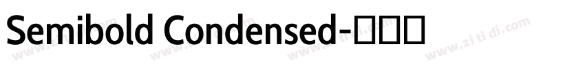 Semibold Condensed字体转换
